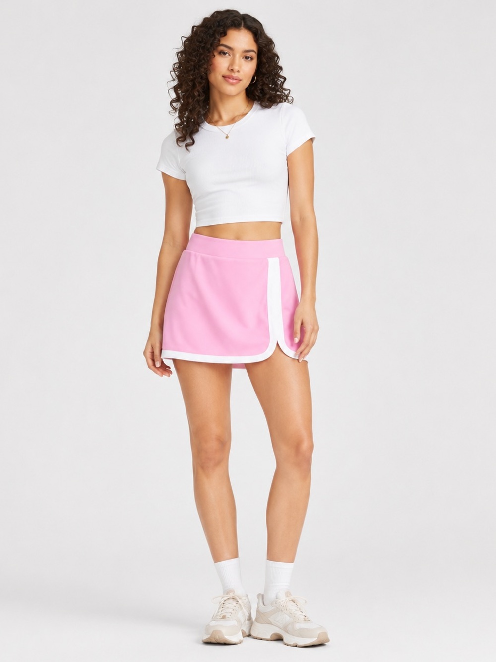 JoyLab Pink and White Athletic Skort